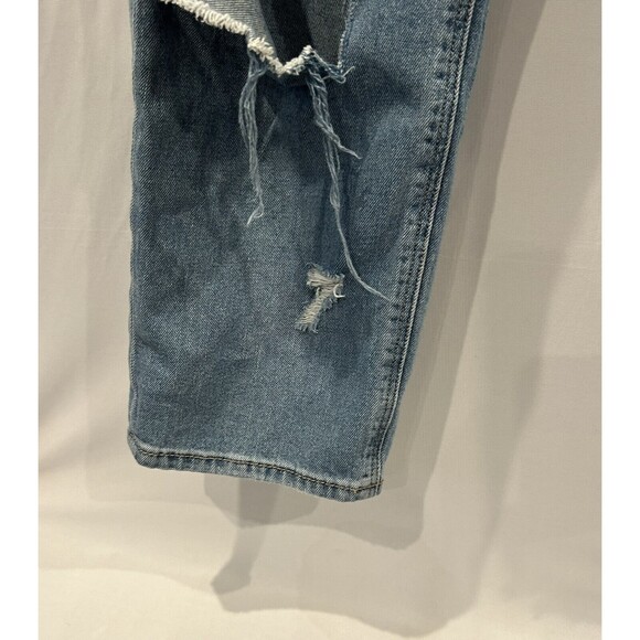 American Eagle Jeans Womens Size 18 Mom Jean Distressed Ripped High Rise Waist - Picture 4 of 16
